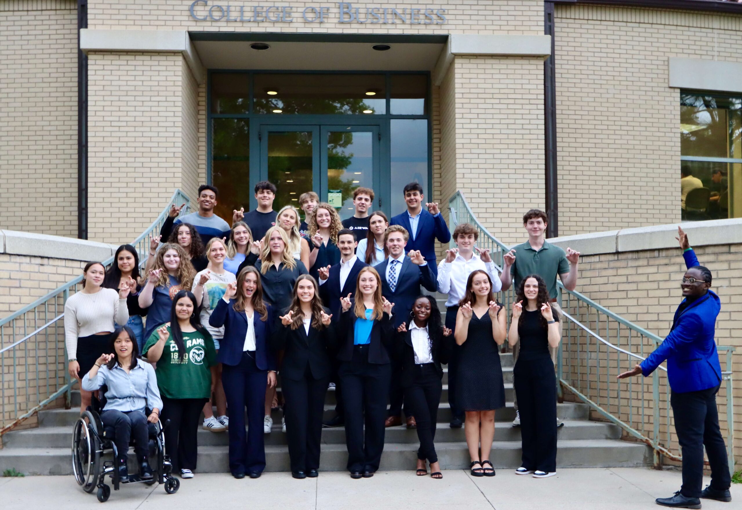 Group-of-students-on-CSU-COllege-of-Business-Staircase--scaled